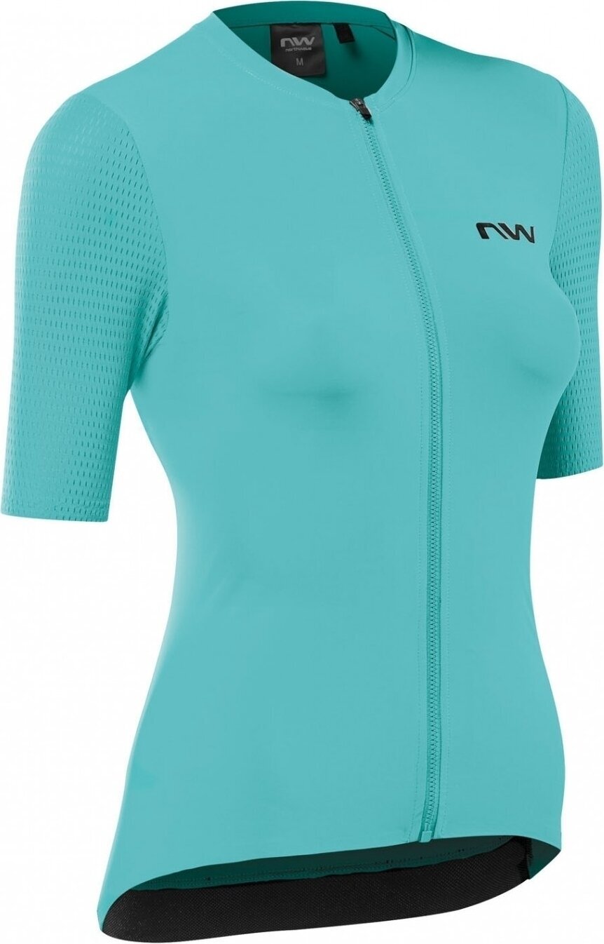 Odzież kolarska / koszulka Northwave Force Evo Women Jersey Short Sleeve Golf Blue Surf S