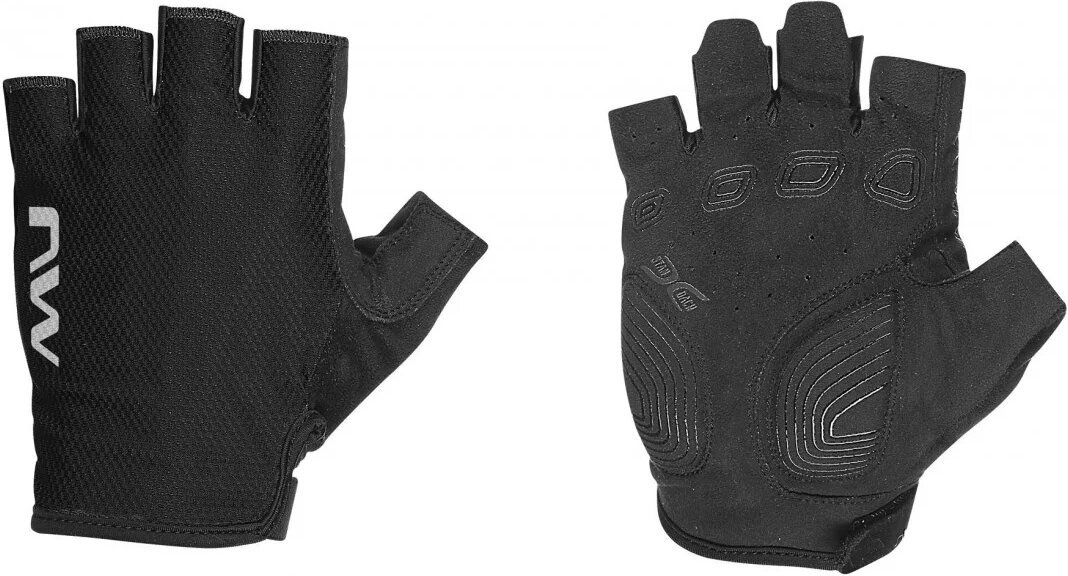 Kesztyű kerékpározáshoz Northwave Active Short Finger Glove Black L Kesztyű kerékpározáshoz