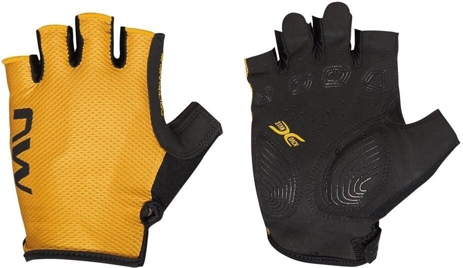 Levně Northwave Active Short Finger Glove Ochre XL Cyklistické rukavice