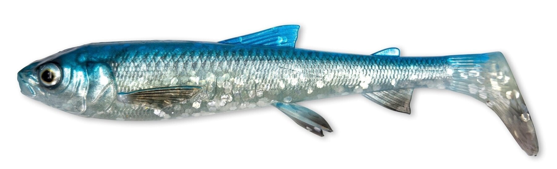 Silikonska vaba Savage Gear 3D Whitefish Shad 2 pcs Blue Silver 17,5 cm 42 g Silikonska vaba