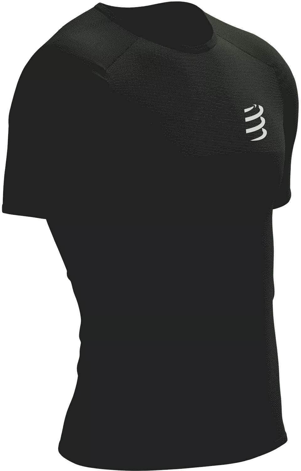 Chemise de course à manches courtes Compressport Performance SS Tshirt M Black/White L Chemise de course à manches courtes