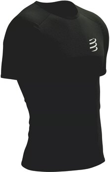 Hardloopshirt met korte mouwen Compressport Performance SS Tshirt M Black/White L Hardloopshirt met korte mouwen - 1