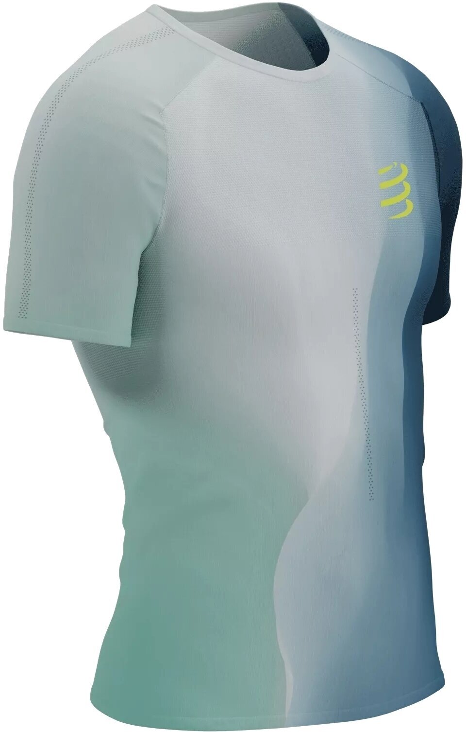 Тениска с къс ръкав за бягане Compressport Performance SS Tshirt M Eggshell Blue/Niagara/Dress Blues M Тениска с къс ръкав за бягане