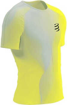 Тениска с къс ръкав за бягане Compressport Performance SS Tshirt M Safety Yellow/White/Black L Тениска с къс ръкав за бягане - 1