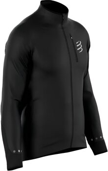 Running jacket Compressport Hurricane Windproof Jacket M Black L Running jacket - 1