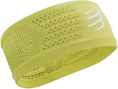 Pannband för löpning Compressport Headband On/Off Green Sheen/White UNI Pannband för löpning - 1