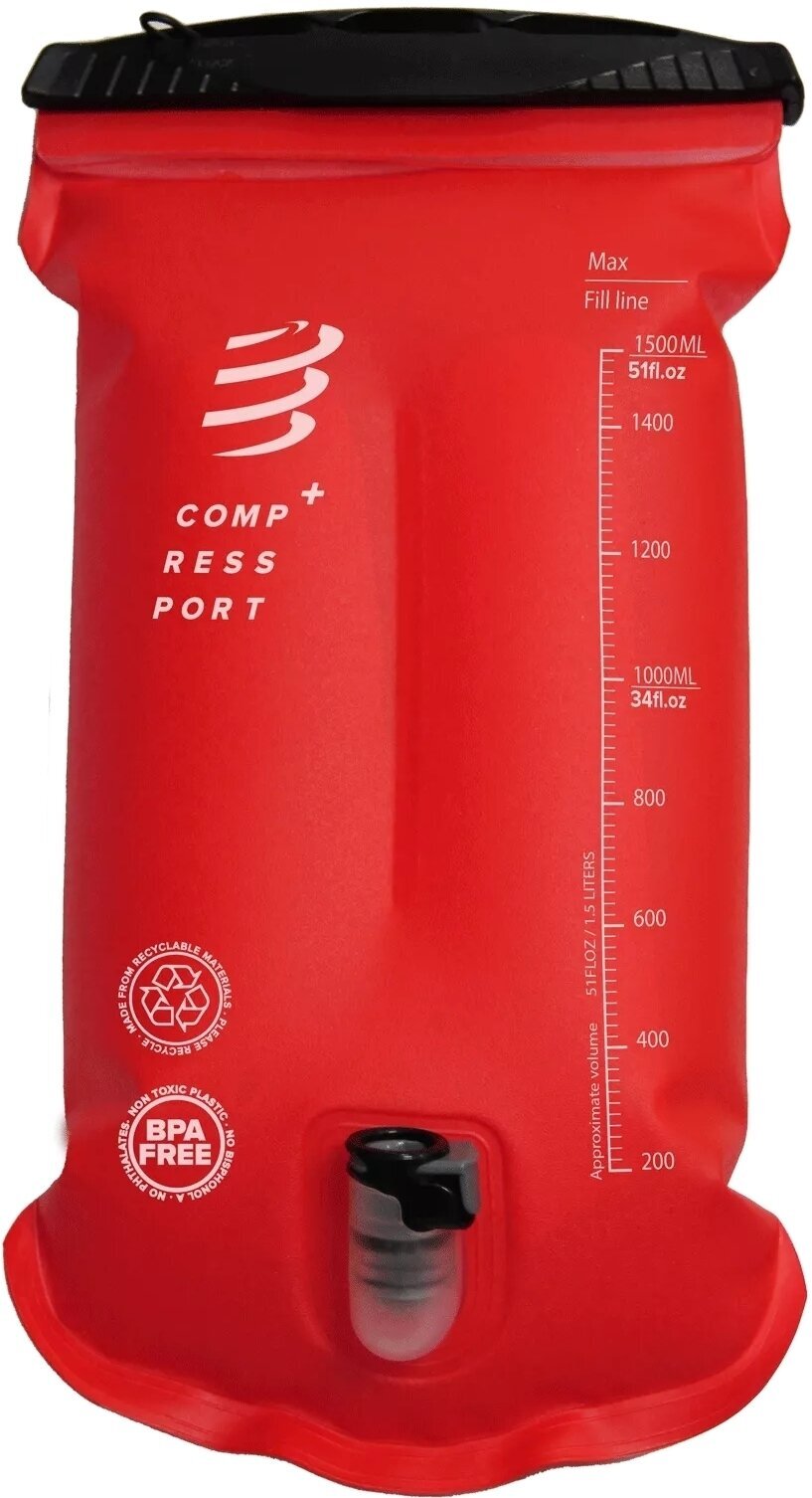 Wasserbeutel Compressport Hydration Bag Red 1,5 L Wasserbeutel