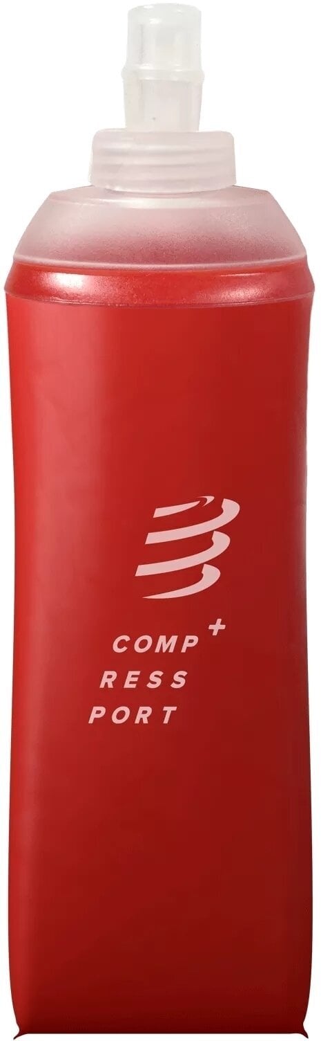 Butelka bieganie Compressport ErgoFlask Red 500 ml Butelka bieganie