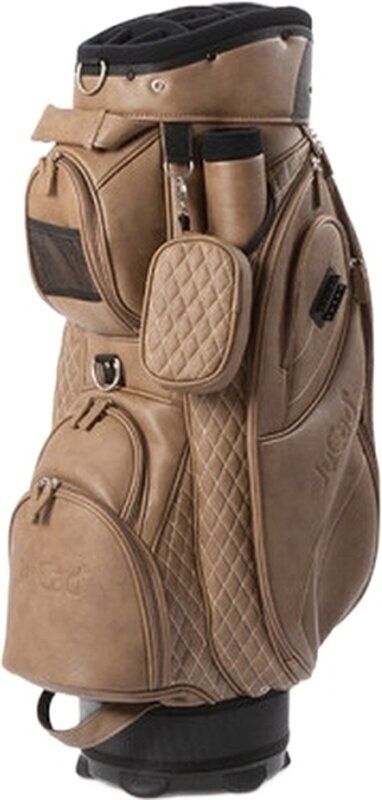 Golf torba Cart Bag Jucad Style Dark Brown/Leather Optic Golf torba Cart Bag