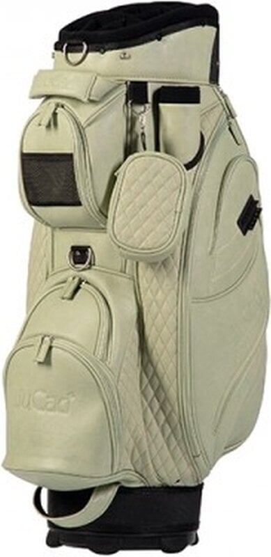 Golf torba Cart Bag Jucad Style Bright Green/Leather Optic Golf torba Cart Bag