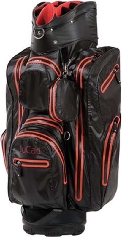 Borsa da golf Cart Bag Jucad Aquastop Black/Red Borsa da golf Cart Bag