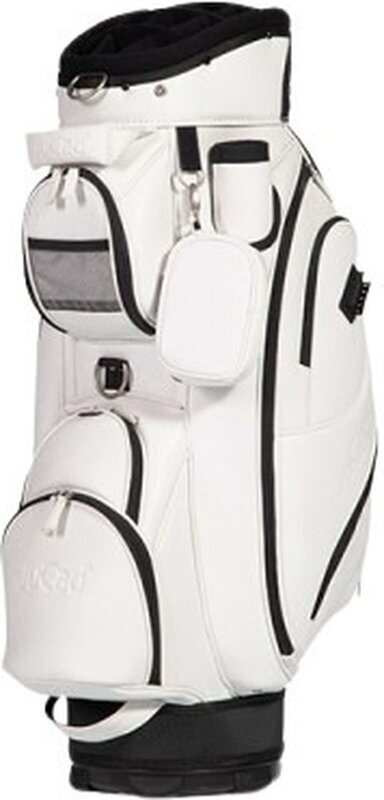 Borsa da golf Cart Bag Jucad Style White Borsa da golf Cart Bag