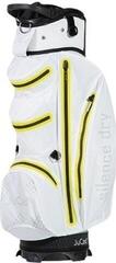 Borsa da golf Cart Bag Jucad Silence Dry White/Yellow Borsa da golf Cart Bag