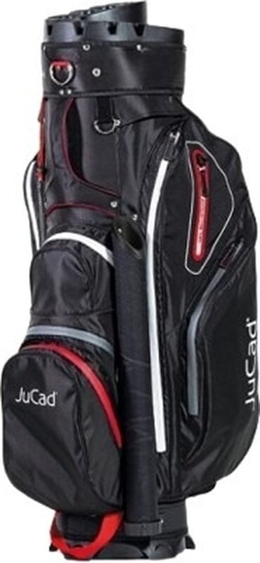 Borsa da golf Cart Bag Jucad Manager Aquata Black/Red/Grey Borsa da golf Cart Bag