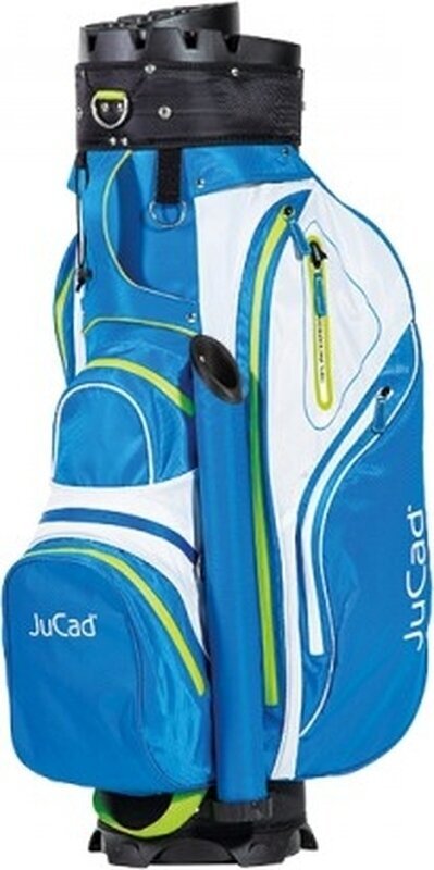 Borsa da golf Cart Bag Jucad Manager Aquata Blue/White/Green Borsa da golf Cart Bag