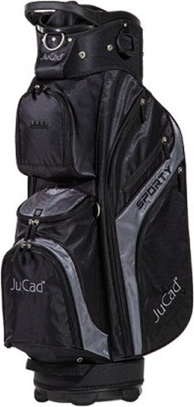 Borsa da golf Cart Bag Jucad Sporty Black Borsa da golf Cart Bag