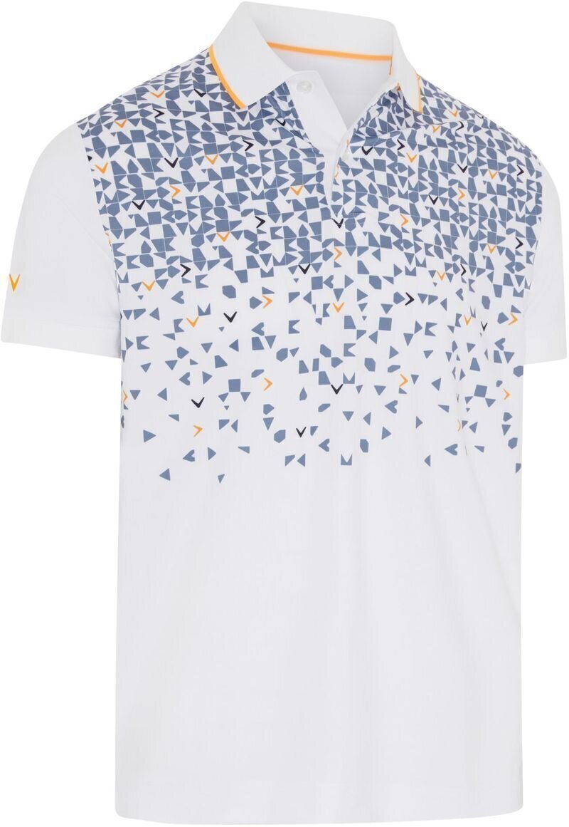 Callaway Abstract Chev Mens Polo Bright White M
