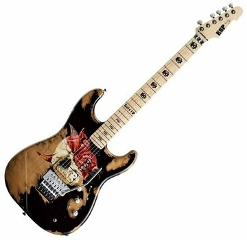 Guitarra elétrica de assinatura ESP Michael Wilton Demon Graphic - 1