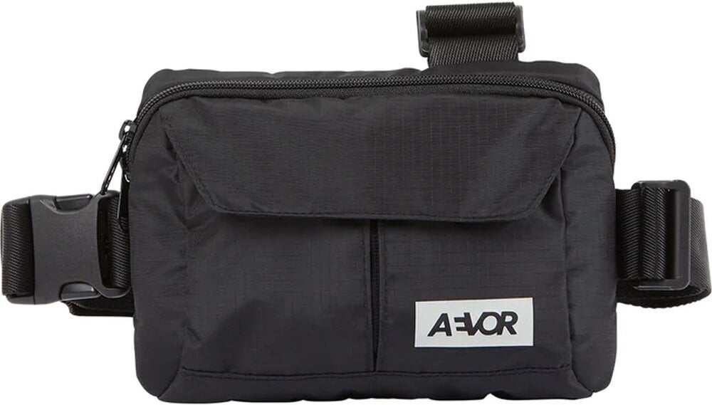 Портфейл, чанта през рамо AEVOR Front Pack Ripstop Black Чанта през рамо