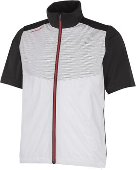 яке Galvin Green Livingston Mens Windproof And Water Repellent Short Sleeve Jacket White/Black/Red M - 1