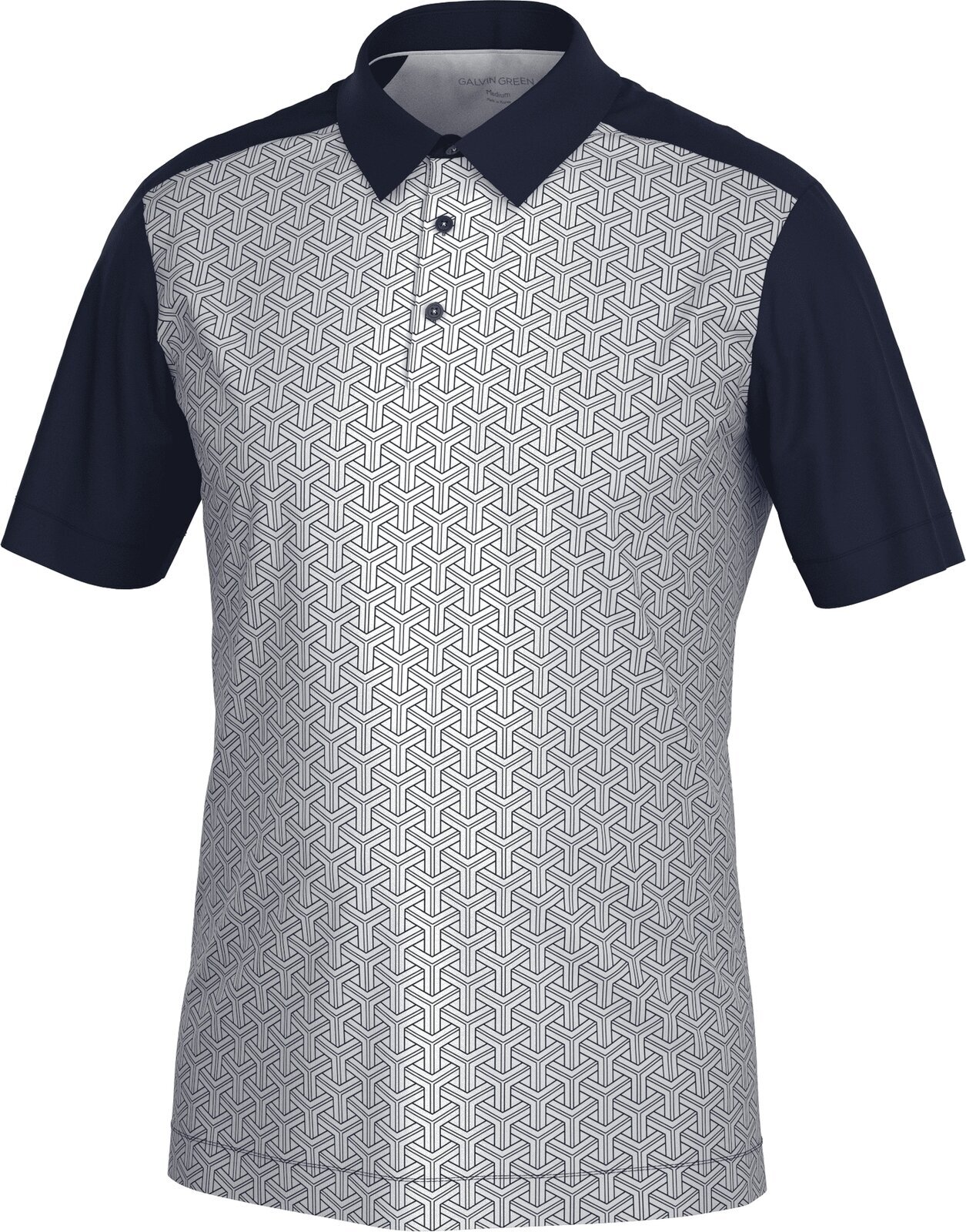 Πουκάμισα Πόλο Galvin Green Mile Mens Breathable Short Sleeve Shirt Navy/Cool Grey M Πουκάμισα Πόλο