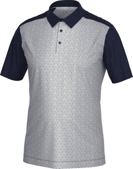 Риза за поло Galvin Green Mile Mens Breathable Short Sleeve Shirt Navy/Cool Grey L - 1