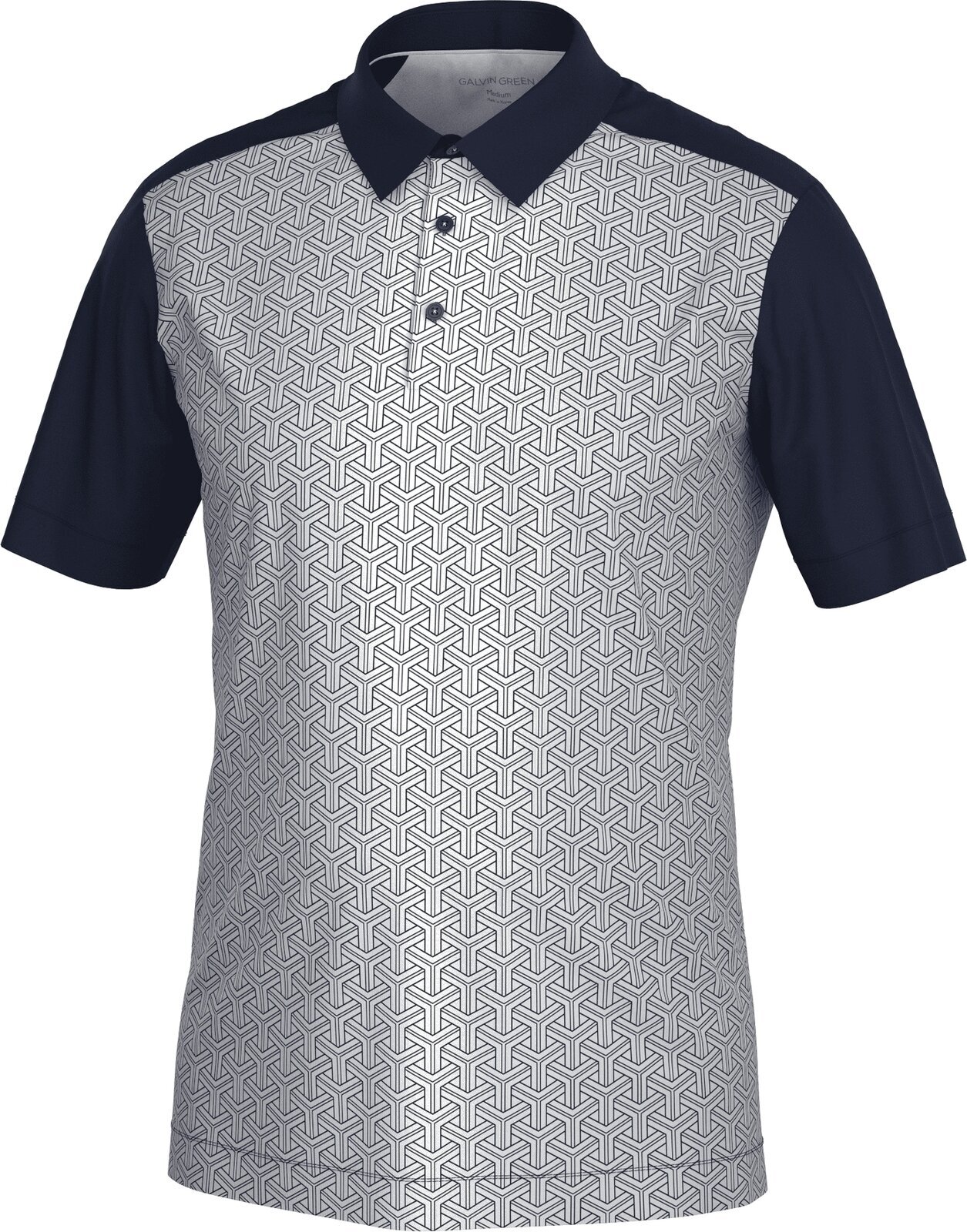 Chemise polo Galvin Green Mile Mens Breathable Short Sleeve Shirt Navy/Cool Grey XL