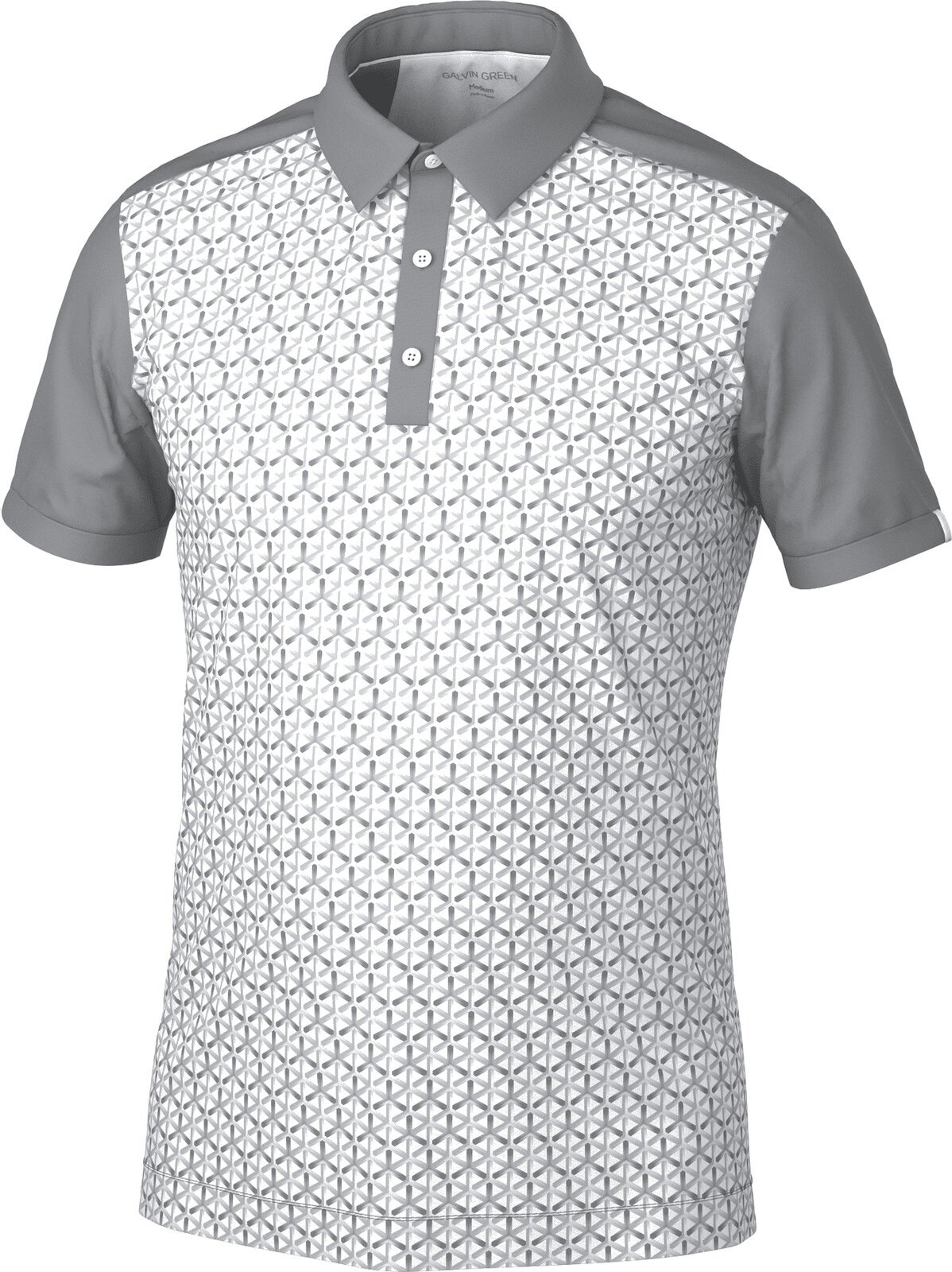 Риза за поло Galvin Green Mio Mens Breathable Short Sleeve Shirt Cool Grey/Sharkskin XL