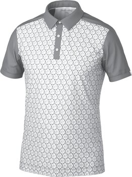 Camiseta polo Galvin Green Mio Mens Breathable Short Sleeve Shirt Cool Grey/Sharkskin XL - 1