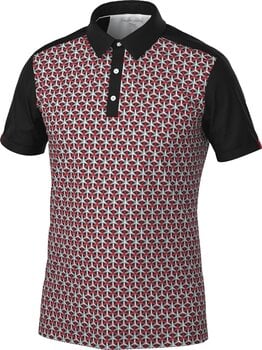 Chemise polo Galvin Green Mio Mens Breathable Short Sleeve Shirt Red/Black M - 1