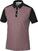Polo trøje Galvin Green Mio Mens Breathable Short Sleeve Shirt Red/Black XL
