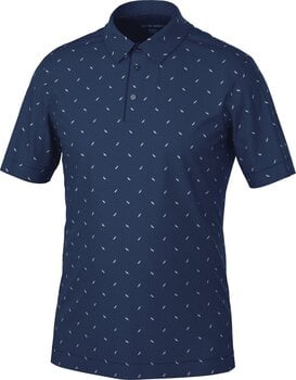 Риза за поло Galvin Green Miklos Mens Breathable Short Sleeve Shirt Navy XL - 1