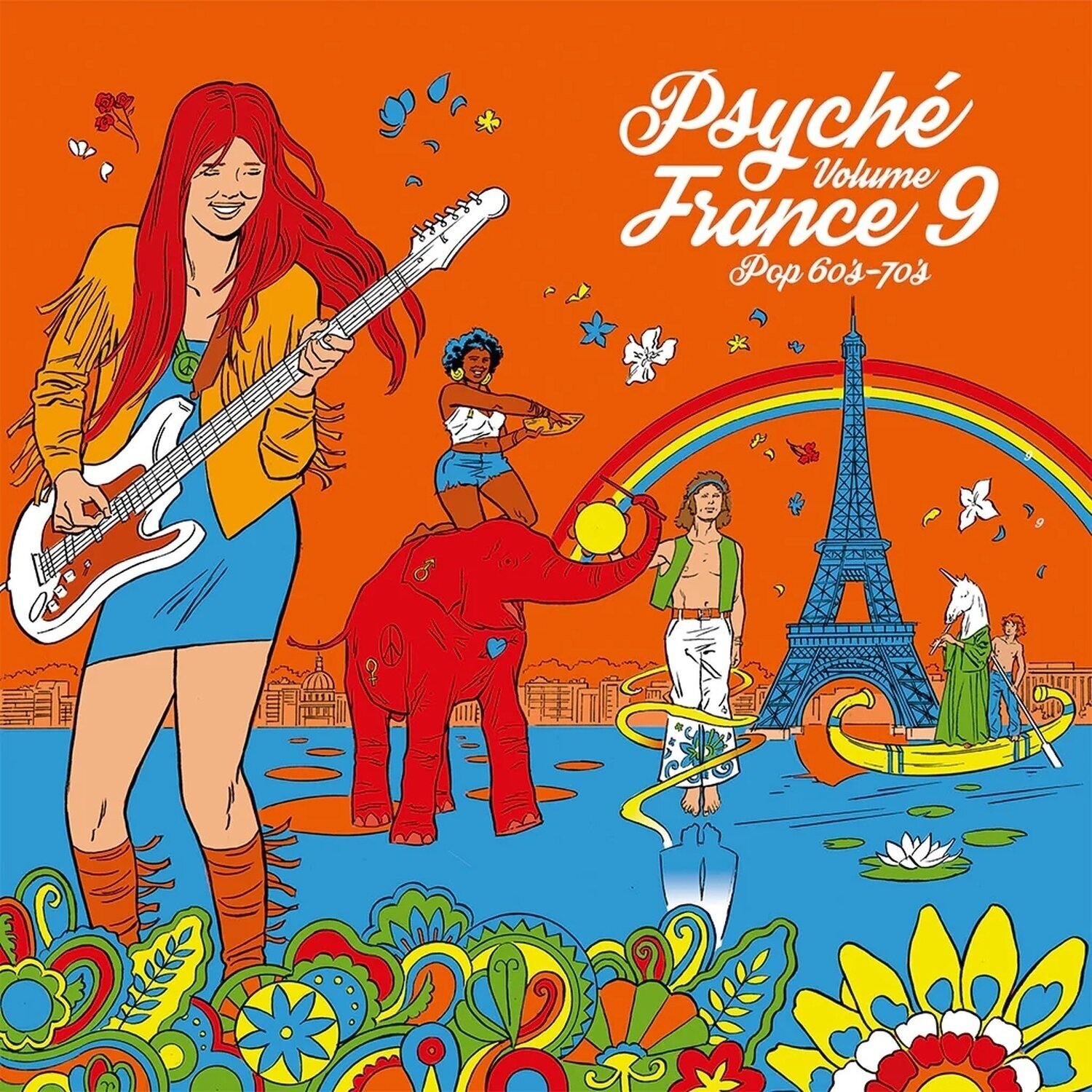 Vinylskiva Various Artists - Psyche France Vol.9 (Rsd 2024) (LP)