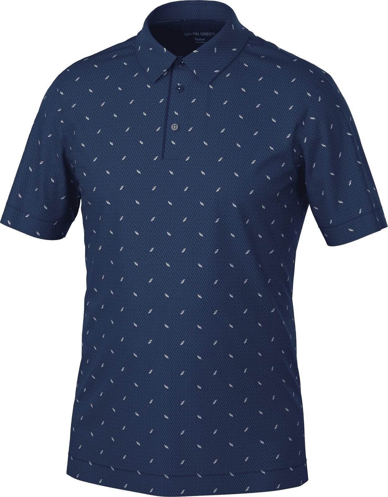 Риза за поло Galvin Green Miklos Mens Breathable Short Sleeve Shirt Navy 2XL