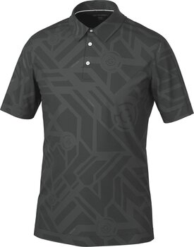 Πουκάμισα Πόλο Galvin Green Maze Mens Breathable Short Sleeve Shirt Black M Πουκάμισα Πόλο - 1