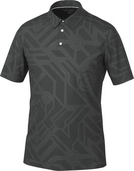 Polo Galvin Green Maze Mens Breathable Short Sleeve Shirt Black XL - 1