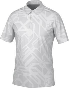 Polo-Shirt Galvin Green Maze Mens Breathable Short Sleeve Shirt Cool Grey XL - 1