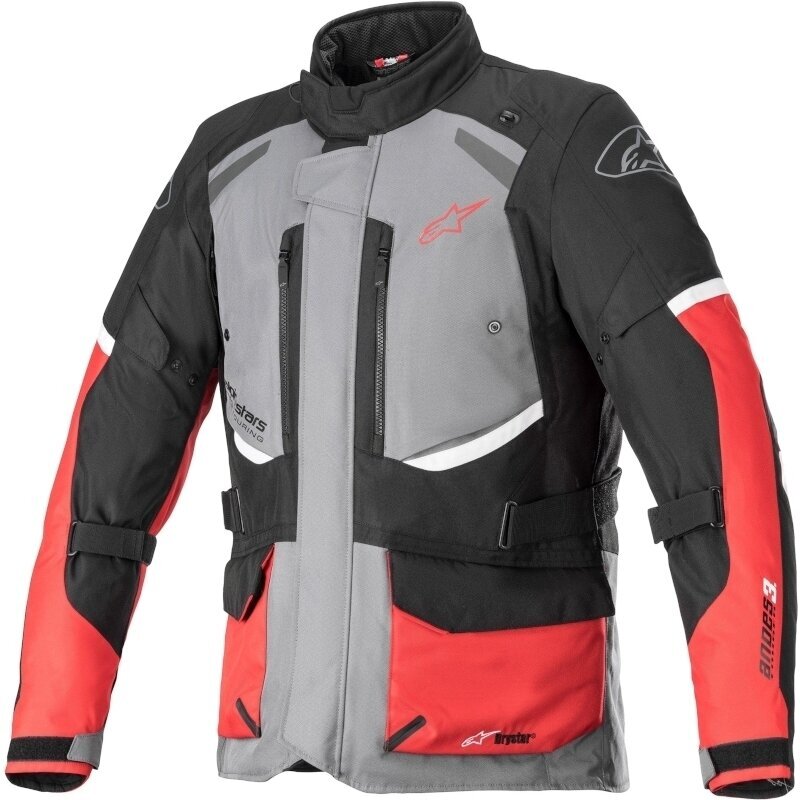 Casaco têxtil Alpinestars Andes V3 Drystar Jacket Dark Gray/Black/Bright Red 4XL Casaco têxtil