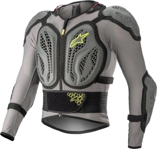 Casaco de proteção Alpinestars Casaco de proteção Bionic Action V2 Protection Jacket Gray/Black/Yellow Fluo L