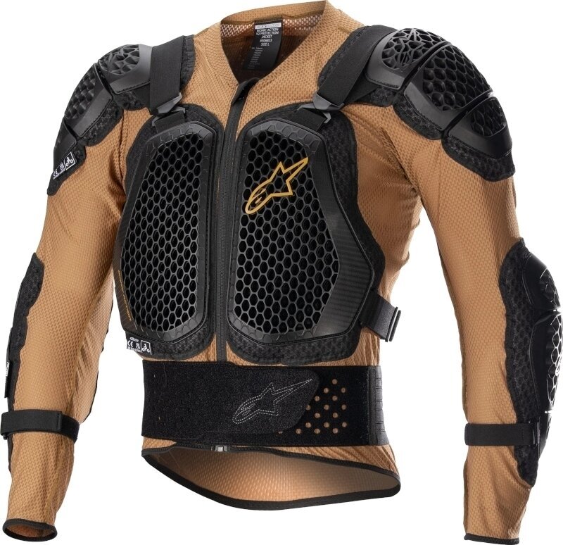Protettore del corpo Alpinestars Protettore del corpo Bionic Action V2 Protection Jacket Sand Black/Tangerine XL