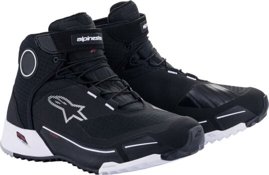Motorcycle Boots Alpinestars CR-X Drystar Riding Shoes Black/White 40,5 Motorcycle Boots - 1