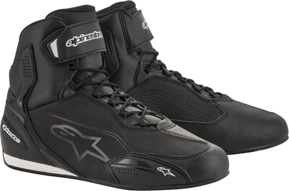 Motorcycle Boots Alpinestars Faster-3 Shoes Black/Black 39 Motorcycle Boots