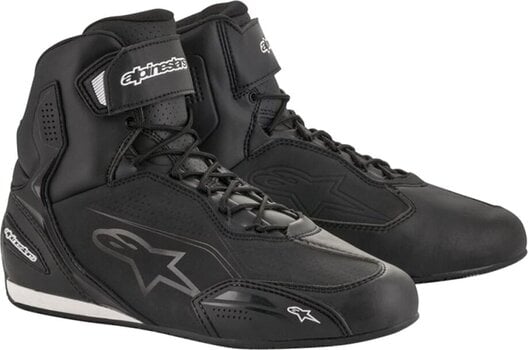 Motorcycle Boots Alpinestars Faster-3 Shoes Black/Black 42 Motorcycle Boots - 1