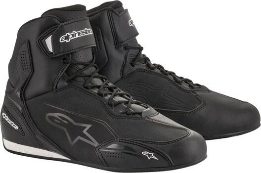 Moottoripyöräsaappaat Alpinestars Faster-3 Shoes Black/Black 42,5 Moottoripyöräsaappaat - 1