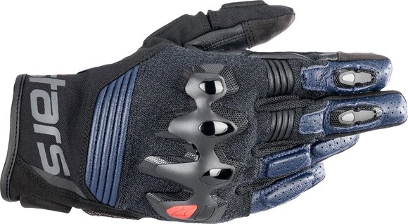 Motorcycle Gloves Alpinestars Halo Leather Gloves Dark Blue/Black 3XL Motorcycle Gloves - 1