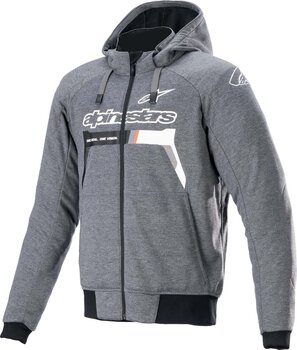 Textiele jas Alpinestars Chrome Ignition Hoodie Melange/Dark Gray/White 3XL Textiele jas - 1