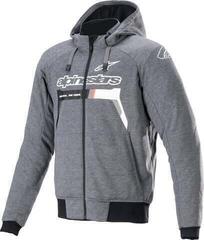 Textiljacke Alpinestars Chrome Ignition Hoodie Melange/Dark Gray/White XL Textiljacke