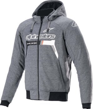 Geacă textilă Alpinestars Chrome Ignition Hoodie Melange/Dark Gray/White XL Geacă textilă - 1