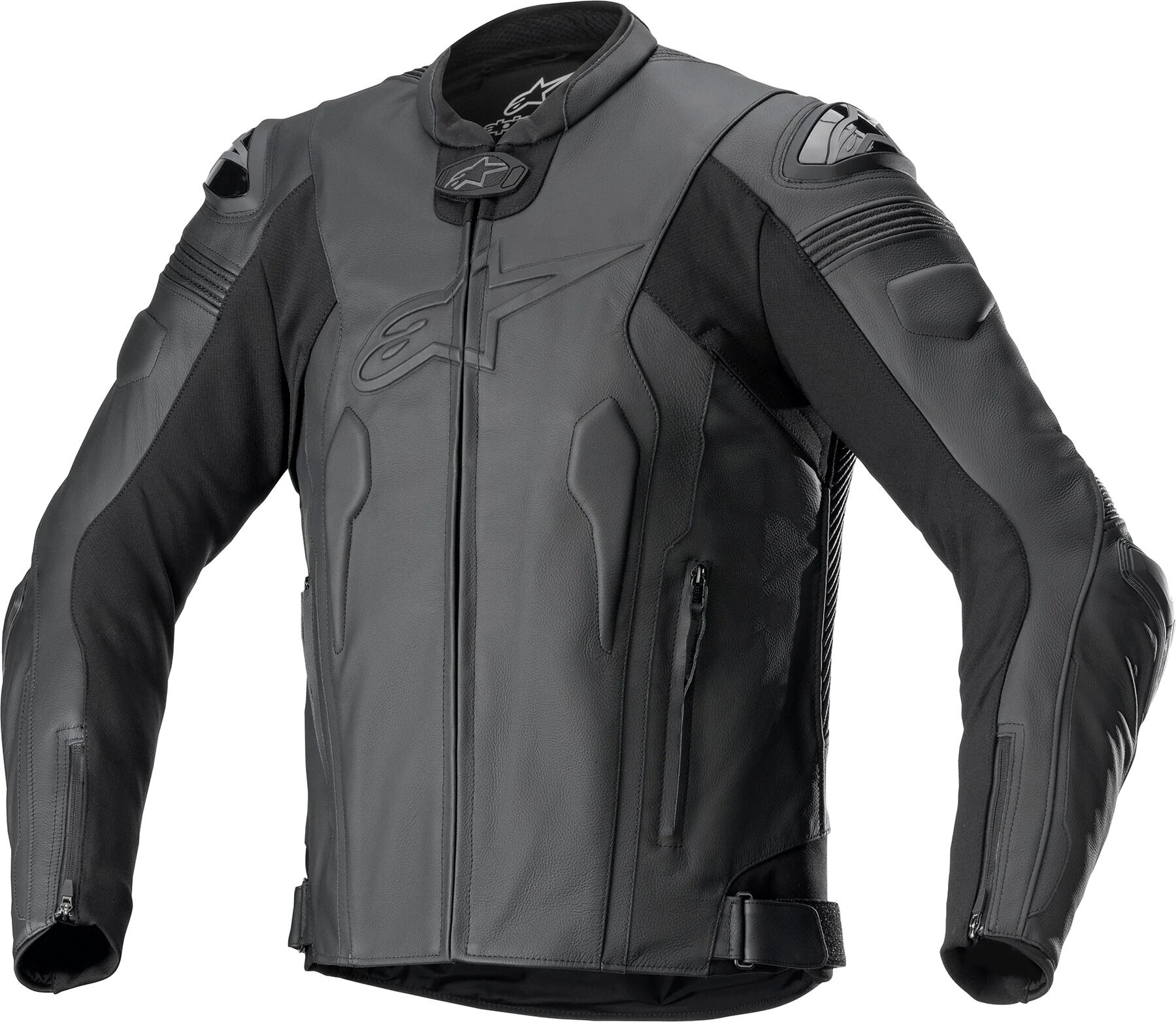 Kožená bunda Alpinestars Missile V2 Leather Jacket Black/Black 48 Kožená bunda