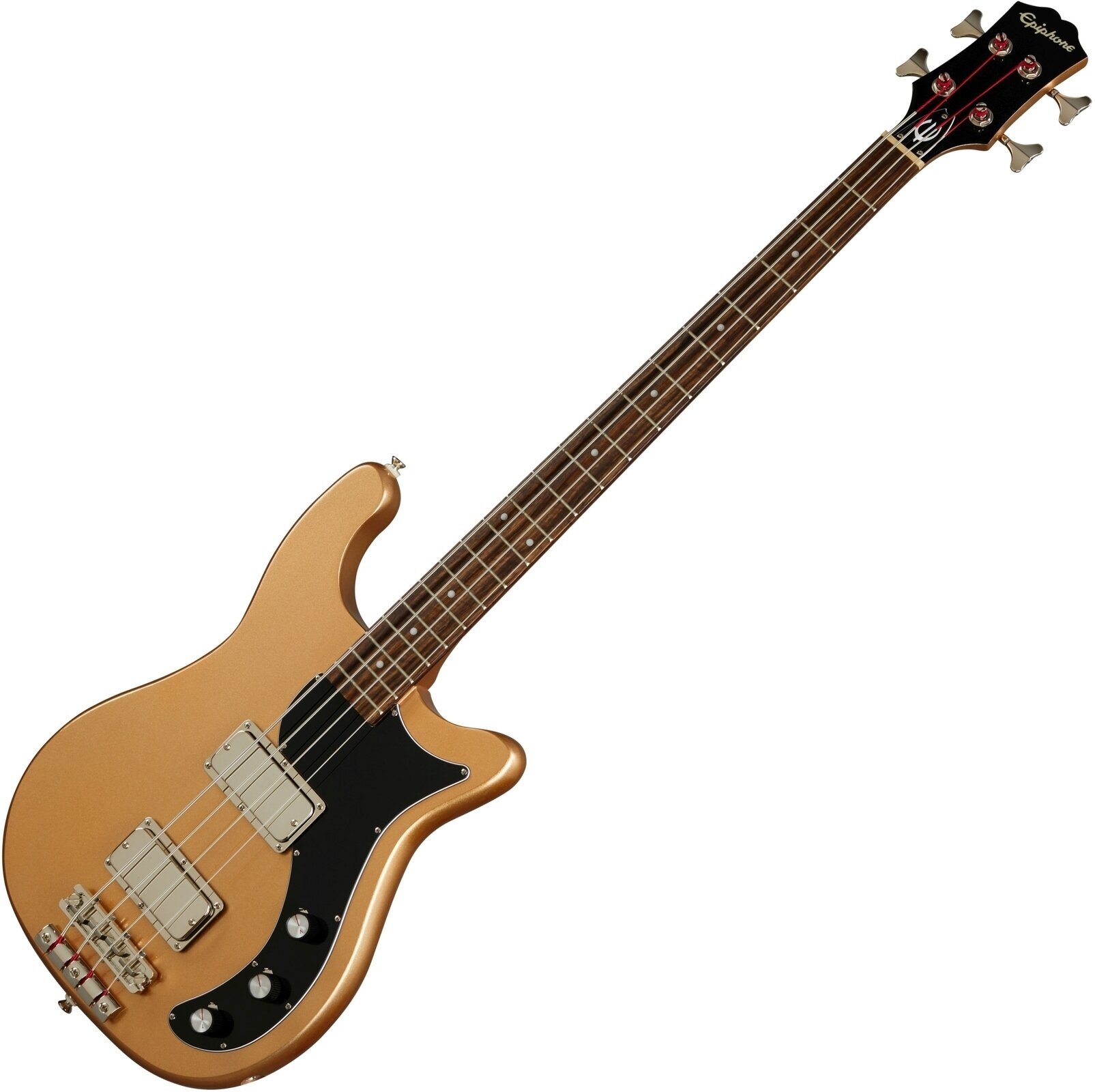 Bajo de 4 cuerdas Epiphone Embassy Bass Smoked Almond Metallic Bajo de 4 cuerdas